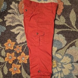 Lee Women's Red Cargo Capris